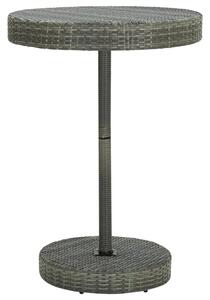 Vrtni stol sivi 75 5 x 106 cm od poliratana - Siva 75.5 x 106 cm 1 Siva