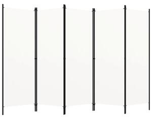 Paravan - Sobna pregrada s 5 panela bijela 250 x 180 cm - Bijela 5 1 Bijela