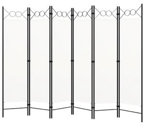 Paravan - Sobna pregrada sa 6 panela bijela 240 x 180 cm - Bijela 6 1 Bijela