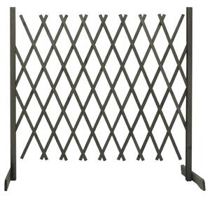 Vrtna rešetkasta ograda siva 180 x 100 cm od masivne jelovine - Siva 180 x 100 cm 1 Siva