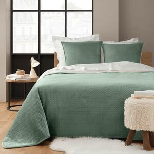 Zeleni set prekrivača i jastučnice od sherpa flisa 220x240 cm Mylene – douceur d'intérieur