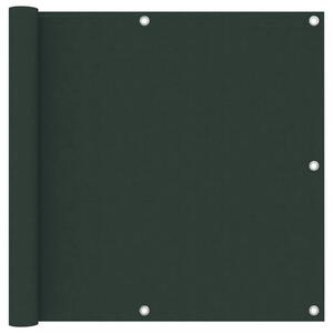 Balkonski zastor tamnozeleni 90 x 300 cm od tkanine Oxford - Tamnozelena 90 x 300 cm 1 Tamnozelena