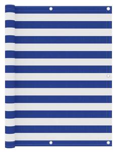 Balkonski zastor bijelo-plavi 120 x 300 cm od tkanine Oxford - Bijela i plava 120 x 300 cm 1 Bijela i plava