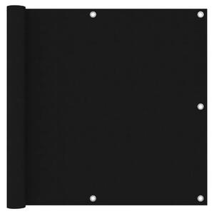 Balkonski zastor crni 90 x 500 cm od tkanine Oxford - Crna 90 x 500 cm 1 Crna