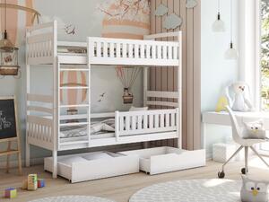 Zondo Dječji krevet 80 x 180 cm Irwin (s podnicom i prostorom za odlaganje) (bijela). 1013381