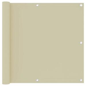 Balkonski zastor krem 90 x 500 cm od tkanine Oxford - Krema 90 x 500 cm 1 Krema