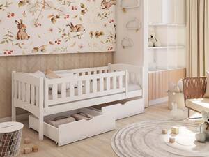 Zondo Dječji krevet 80 x 180 cm Gussie (s podnicom i prostorom za odlaganje) (bijela). 1012773