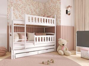 Zondo Dječji krevet 80 x 180 cm BLAIR (s podnicom i prostorom za odlaganje) (bijela). 1013189