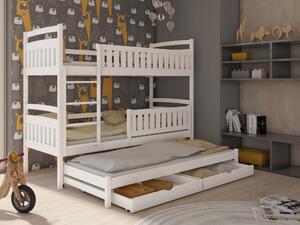 Zondo Dječji krevet 90 x 200 cm BLAIR (s podnicom i prostorom za odlaganje) (bijela). 1013305