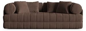 Smeđa baršunasti sklopiva sofa 206 cm Kemi – Cosmopolitan Design