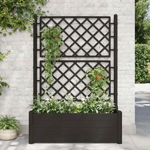 Vrtna sadilica s rešetkom 100 x 43 x 142 cm PP antracit - Antracit 100 x 43 x 142 cm 1 Antracit
