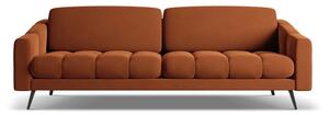 Narančasta baršunasti sofa 238 cm Nalu – Makamii