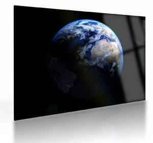 Staklena slika planete Zemlje (70x50 cm)