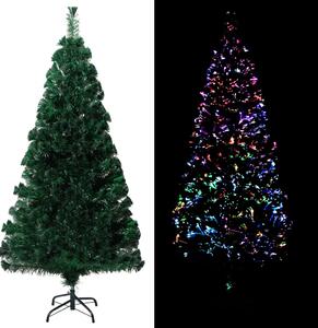 Umjetno božićno drvce sa stalkom zeleno 120 cm optička vlakna - 120 x 60 cm 1 1 1