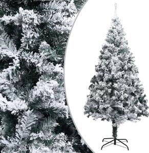 Umjetno božićno drvce sa snijegom zeleno 180 cm PVC - Zelena i bijela 1 930 1