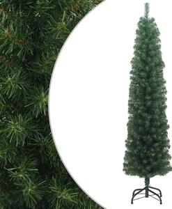 Tanko umjetno božićno drvce sa stalkom zeleno 180 cm PVC - Zelena 180 cm 1 Osnovni