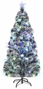 Osvijetljeno božićno drvce sa stalkom i LED 150 cm optička vlakna - Zelena 150 cm 1 1