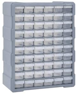 Organizator sa 60 ladica 38 x 16 x 47 5 cm - Siva 60 ladica 1 1