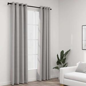 Zavjese za zamračivanje s prstenima 2 kom sive 140 x 225 cm - Siva 140 x 225 cm 2 Siva