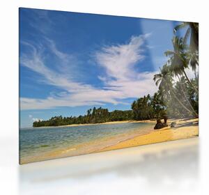Staklena slika plaže (70x50 cm)