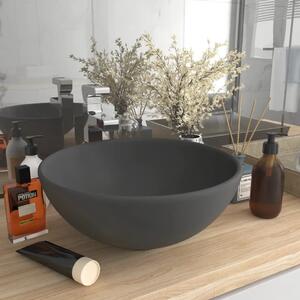 Luksuzni okrugli Lavabo - Umivaonik mat tamnosivi 32 5 x 14 cm keramički - mat tamnosiva Mat tamnosiva