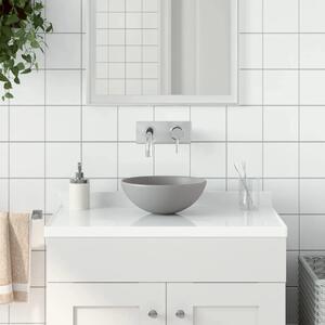 Kupaonski Lavabo - Umivaonik od keramike svjetlosivi okrugli - Svjetlosiva Svjetlosiva