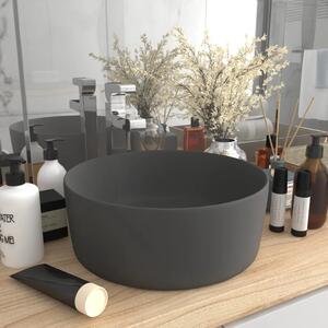 Luksuzni okrugli Lavabo - Umivaonik mat tamnosivi 40 x 15 cm keramički - mat tamnosiva Mat tamnosiva