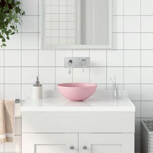 Kupaonski Lavabo - Umivaonik od keramike mat ružičasti okrugli - mat ružičasta Mat ružičasta