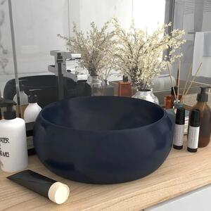 Luksuzni okrugli Lavabo - Umivaonik mat tamnoplavi 40 x 15 cm keramički - mat tamnoplava Mat tamnoplava