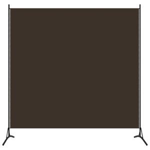 Paravan - Sobna pregrada smeđa 175 x 180 cm od tkanine - Smeđa 175 x 180 cm 1 1