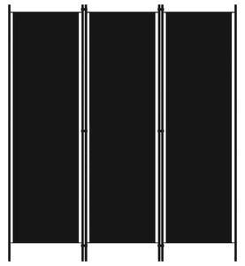 Paravan - Sobna pregrada s 3 panela crna 150 x 180 cm - Crna 3 1 Crna