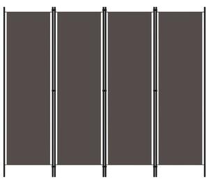 Paravan - Sobna pregrada s 4 panela antracit 200 x 180 cm - Antracit 4 1 Antracit