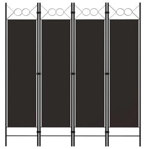 Paravan - Sobna pregrada s 4 panela smeđa 160 x 180 cm - Smeđa 4 1 Smeđa