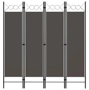 Paravan - Sobna pregrada s 4 panela antracit 160 x 180 cm - Antracit 4 1 Antracit