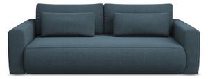 Plava sklopiva/s prostorom za odlaganje sofa 238 cm Kapua – Makamii