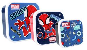 Disney Spidey Fresh Bites set posudica za grickalice - plavi, 3-dijelni
