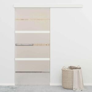 Staklena klizna vrata ESG i aluminija 90 x 205 cm - 90 x 205 cm 1 S mekim zaustavljanjem 90 x 205 cm