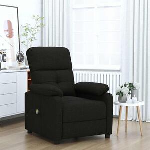 Masažna fotelja od tkanine crna - Crna 1 1 Crna