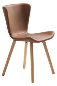 Smeđe metalne blagovaonske stolice u setu 2 kom Teslin – Unique Furniture