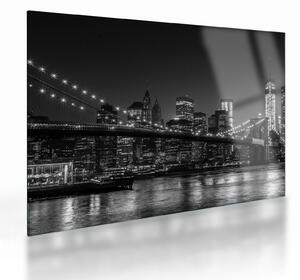 Staklena slika Brooklynskog mosta u New Yorku (70x50 cm)