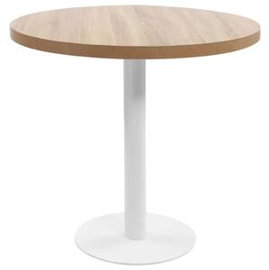 Bistro stol svjetlosmeđi 80 cm MDF - svijetlo smeđa i bijela 80 x 75 cm 1 Svijetlo smeđa i bijela