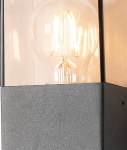 Moderna vanjska zidna lampa tamno siva IP44 - Danska