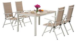 Verona polywood aluminijski vrtni set za 4 osobe Garden Point bež