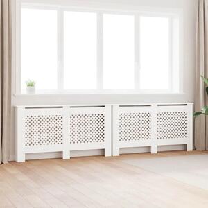 Pokrovi za radijator 2 kom bijeli 152 x 19 x 81 5 cm MDF - Bijela 152 x 19 x 81.5 cm 2 Bijela