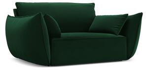 Tamno zelena baršunasti fotelja Vanda – Mazzini Sofas