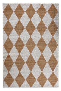 Bijeli/u prirodnoj boji ručno rađen tepih od mješavine jute 120x170 cm Effie Diamond – Flair Rugs