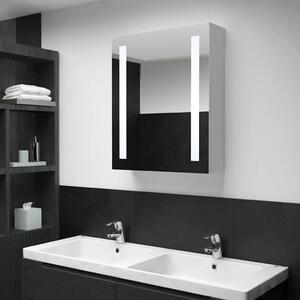 LED kupaonski ormarić s ogledalom 50 x 13 x 70 cm - bijela i srebrna 50 x 13 x 70 cm 1 Bijela i srebrna