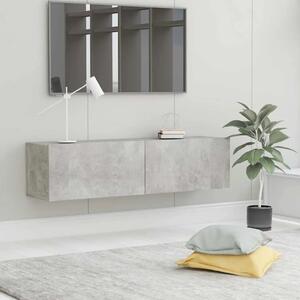 TV ormarić boja betona 120 x 30 x 30 cm od konstruiranog drva - Beton siva 1 120 cm Beton siva