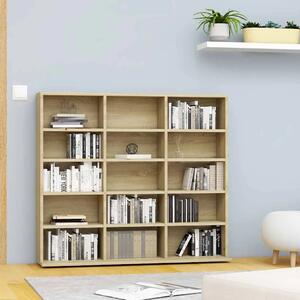 CD stalak – Ormarić za CD-ove boja hrasta 100x23x89 5 cm konstruirano drvo - sonoma hrast 100 x 23 x 89.5 cm 1 Sonoma hrast