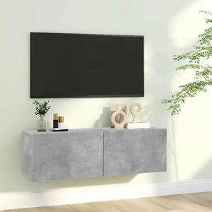 TV ormarić boja betona 100 x 30 x 30 cm od konstruiranog drva - Beton siva 1 100 cm Beton siva